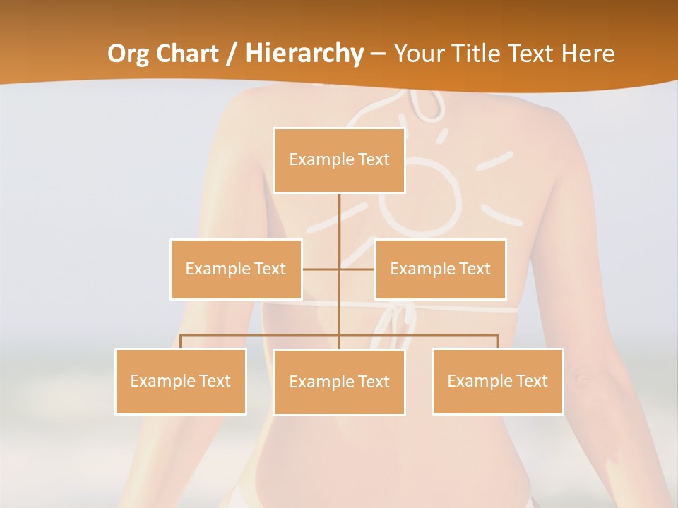 Sun Tan Lotion Health Caucasian PowerPoint Template