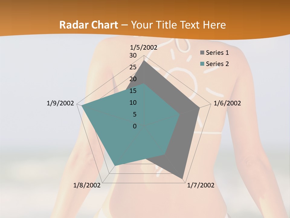 Sun Tan Lotion Health Caucasian PowerPoint Template