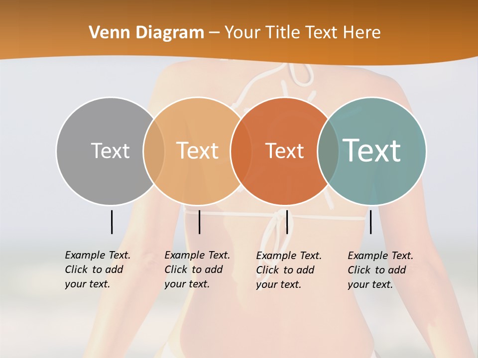 Sun Tan Lotion Health Caucasian PowerPoint Template