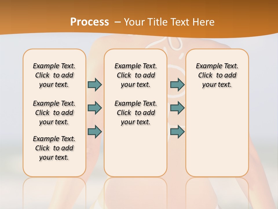 Sun Tan Lotion Health Caucasian PowerPoint Template