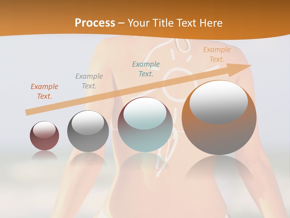 Sun Tan Lotion Health Caucasian PowerPoint Template