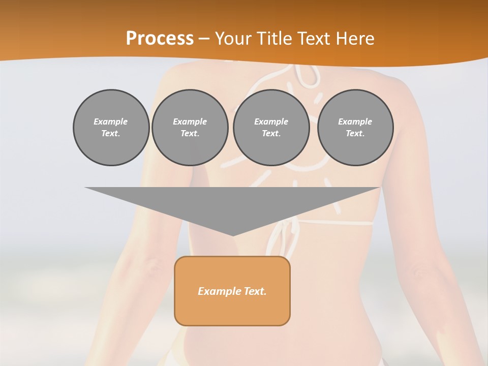 Sun Tan Lotion Health Caucasian PowerPoint Template