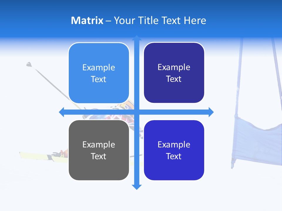 Slope Competitive Skier PowerPoint Template