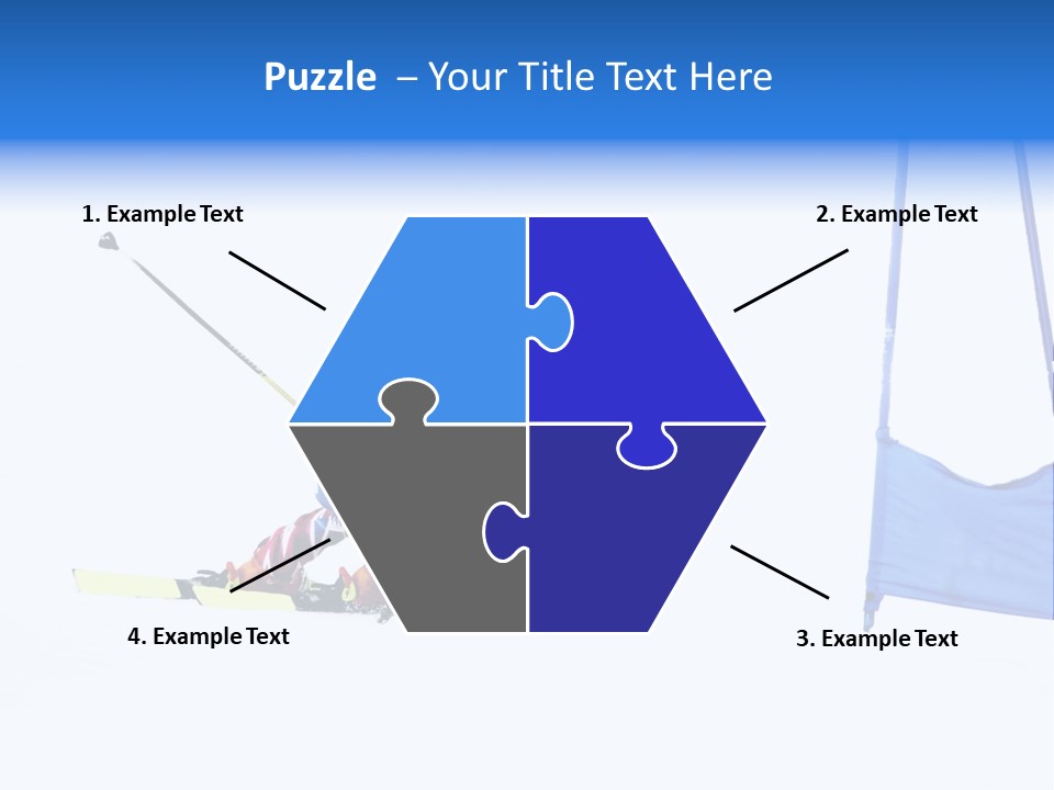 Slope Competitive Skier PowerPoint Template