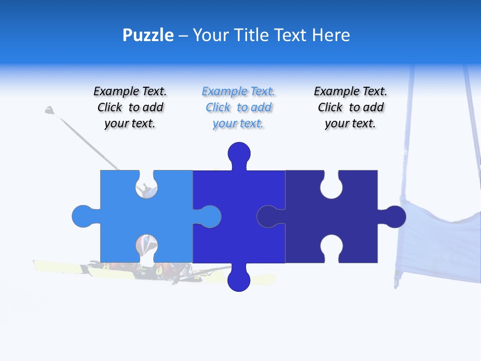Slope Competitive Skier PowerPoint Template