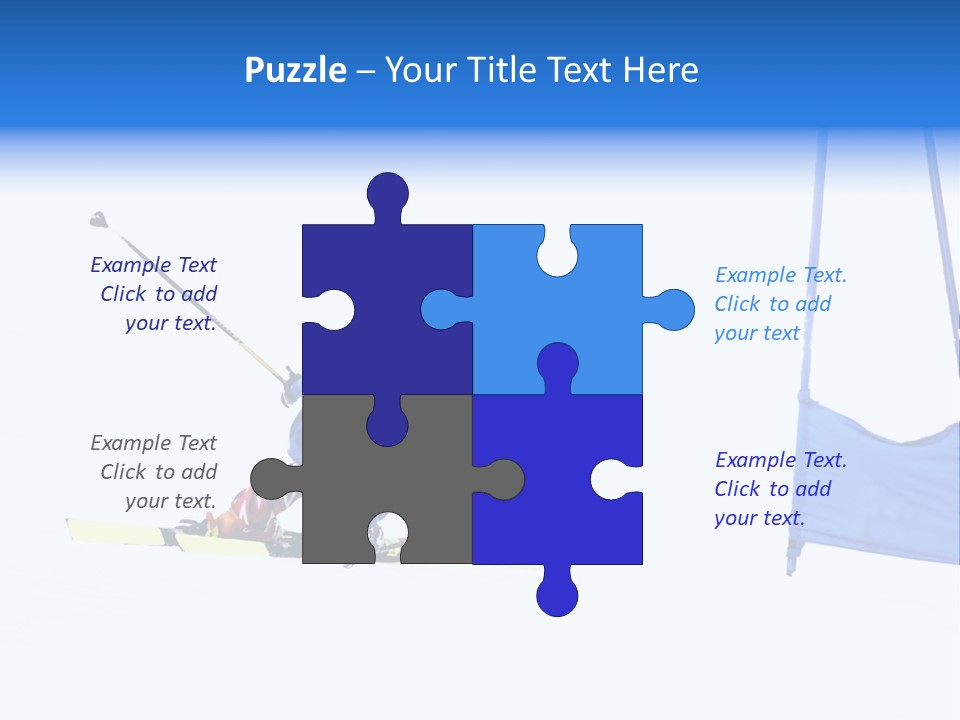Slope Competitive Skier PowerPoint Template