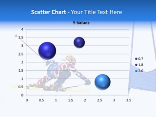 Slope Competitive Skier PowerPoint Template