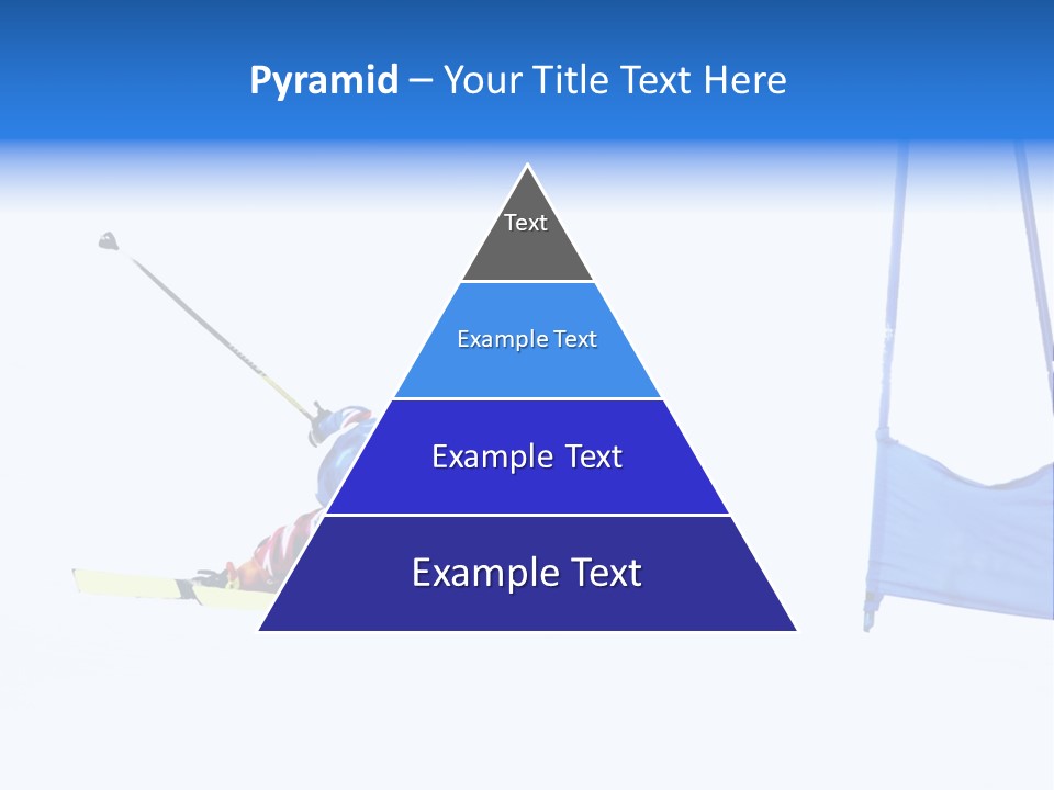 Slope Competitive Skier PowerPoint Template