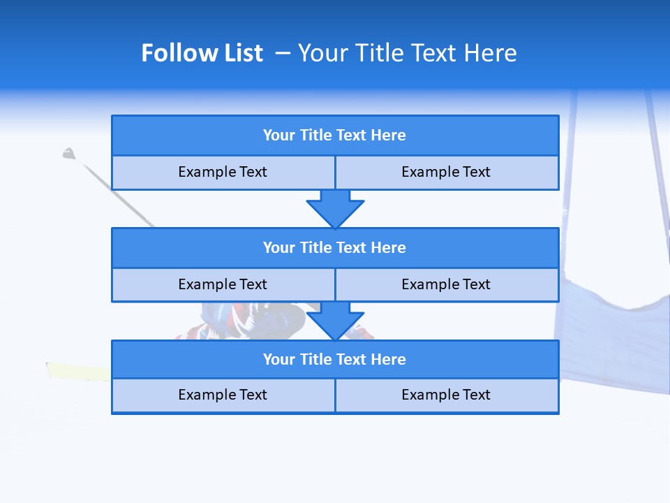 Slope Competitive Skier PowerPoint Template