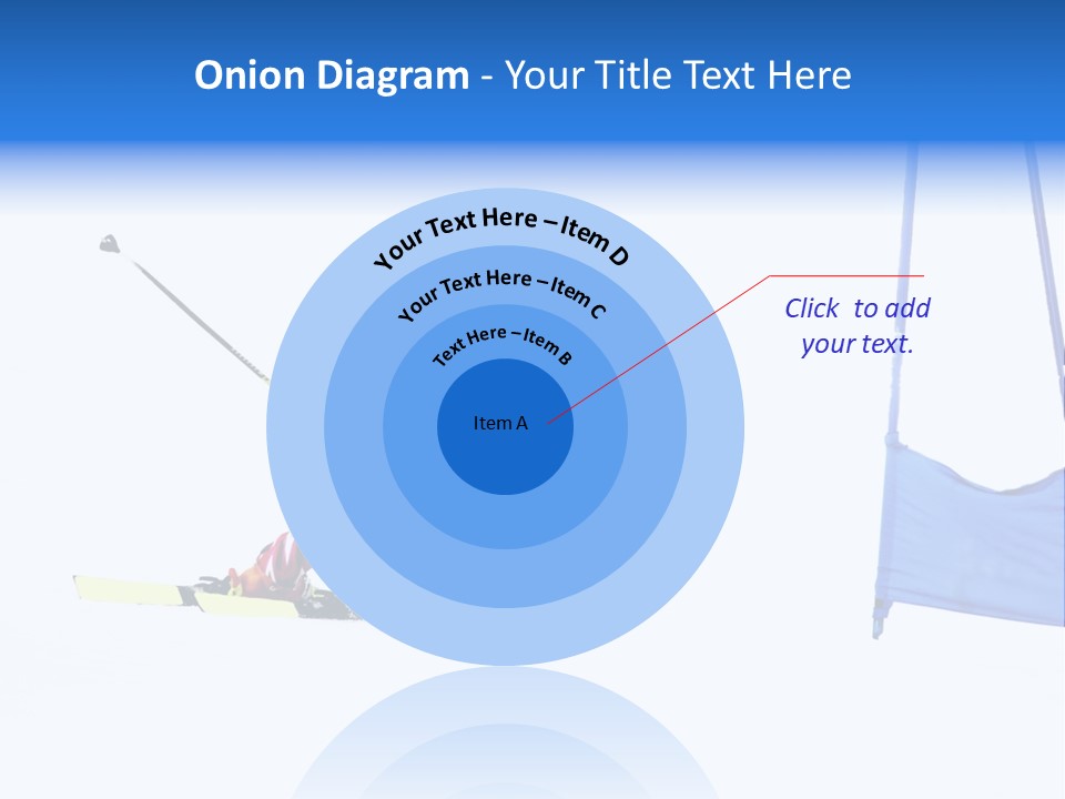 Slope Competitive Skier PowerPoint Template