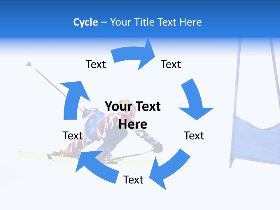 Slope Competitive Skier PowerPoint Template