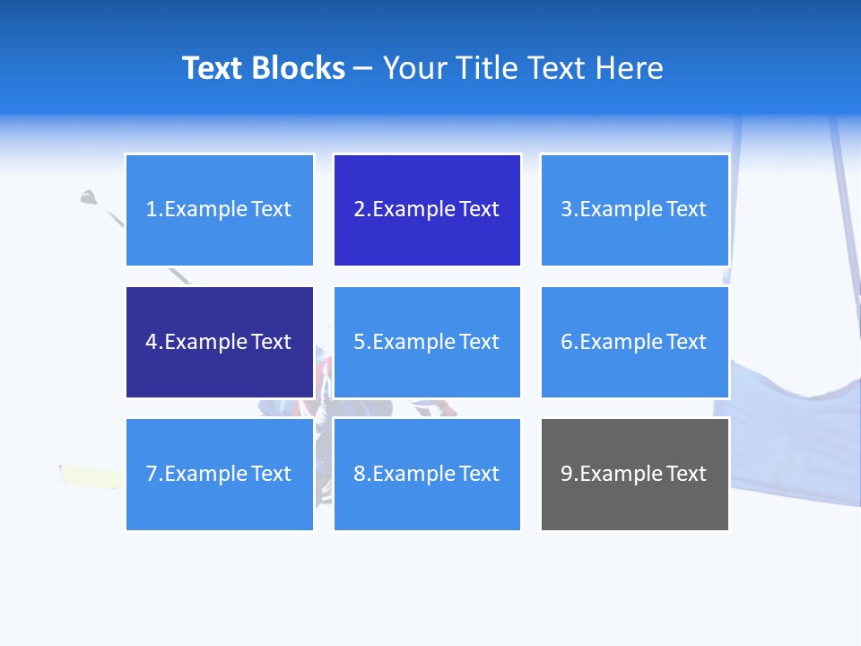 Slope Competitive Skier PowerPoint Template