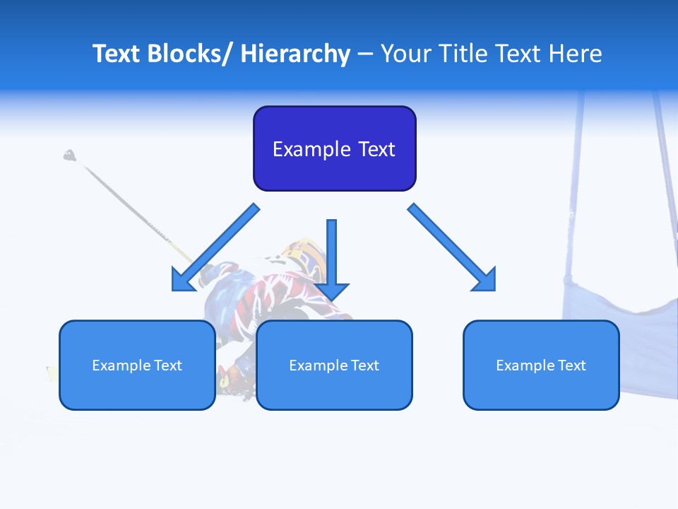 Slope Competitive Skier PowerPoint Template