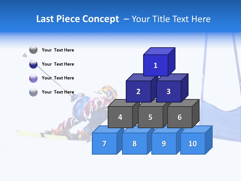 Slope Competitive Skier PowerPoint Template