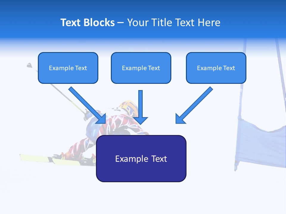 Slope Competitive Skier PowerPoint Template