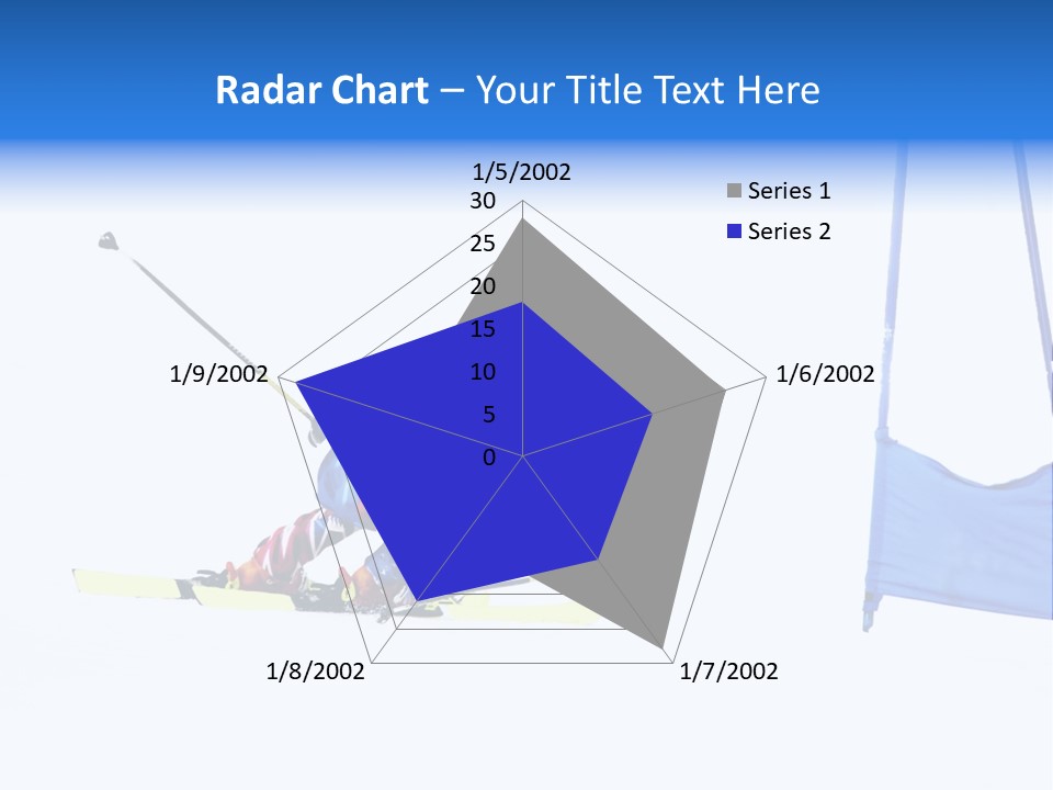 Slope Competitive Skier PowerPoint Template