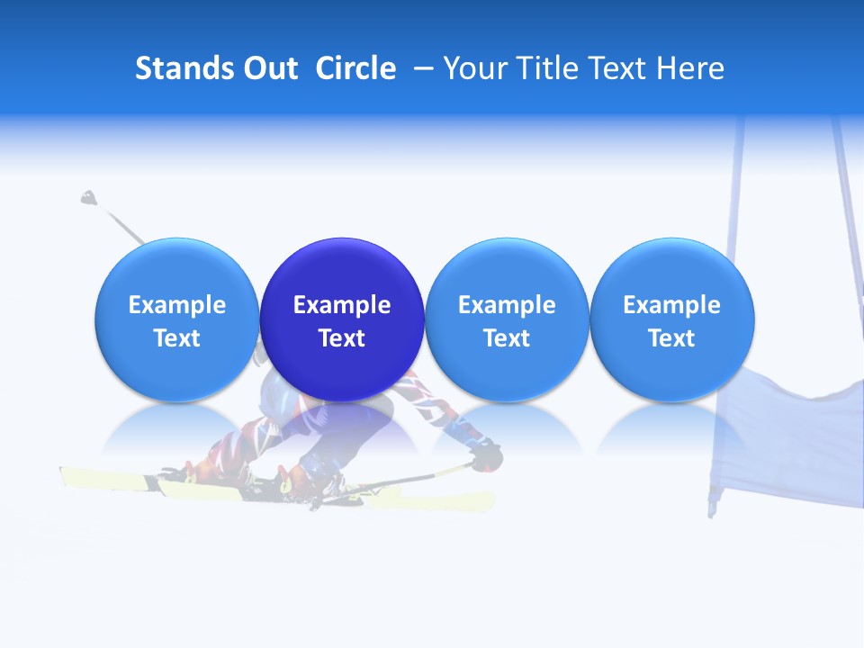Slope Competitive Skier PowerPoint Template