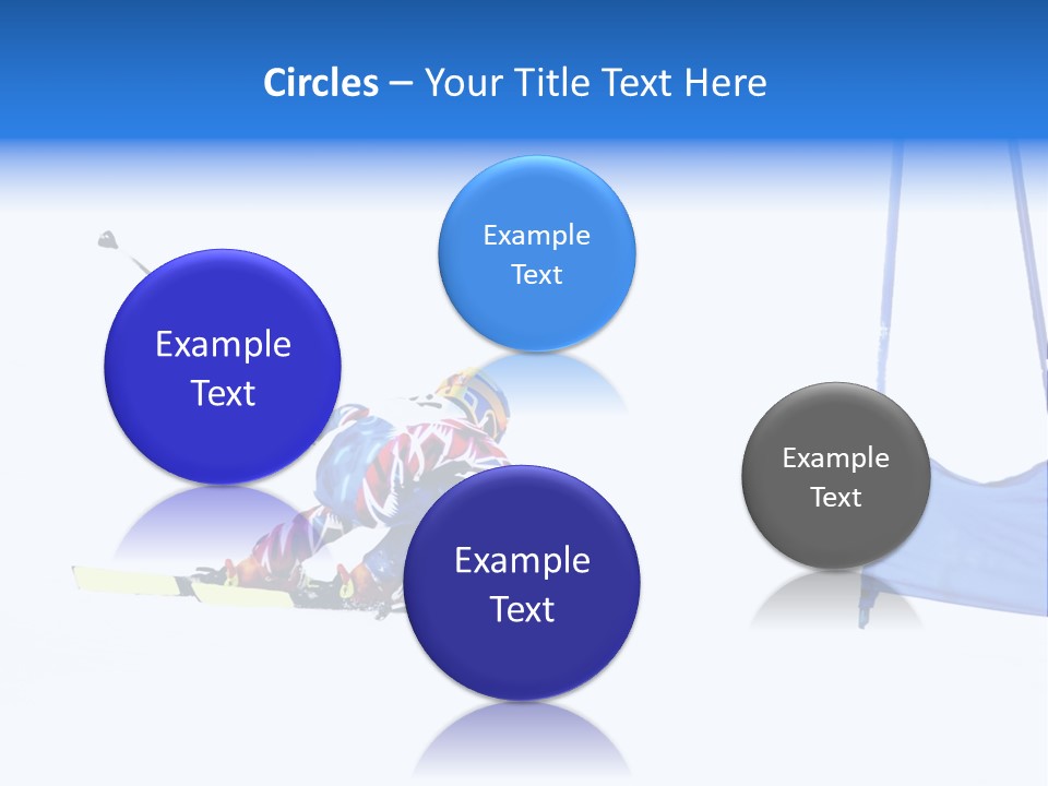 Slope Competitive Skier PowerPoint Template