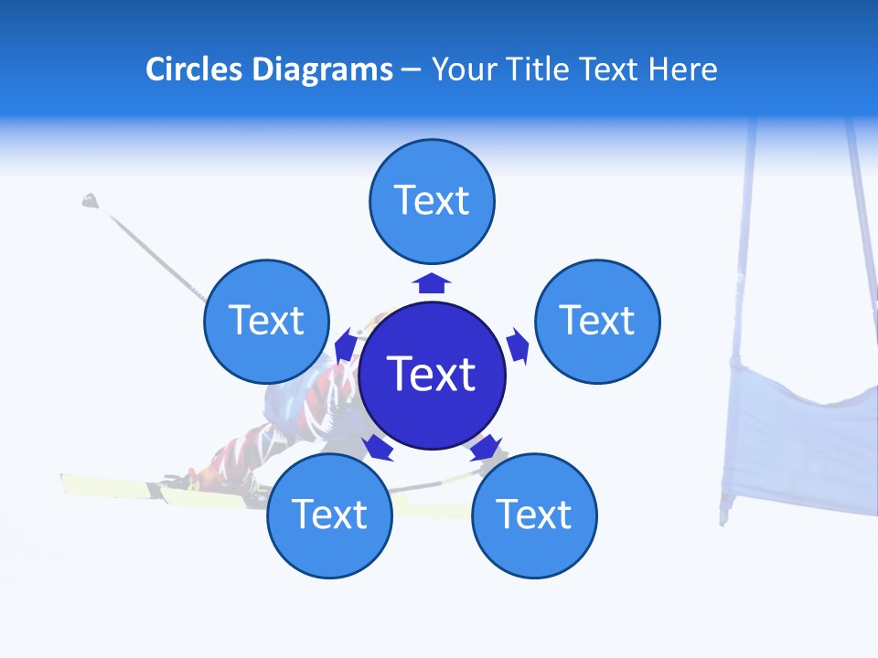 Slope Competitive Skier PowerPoint Template