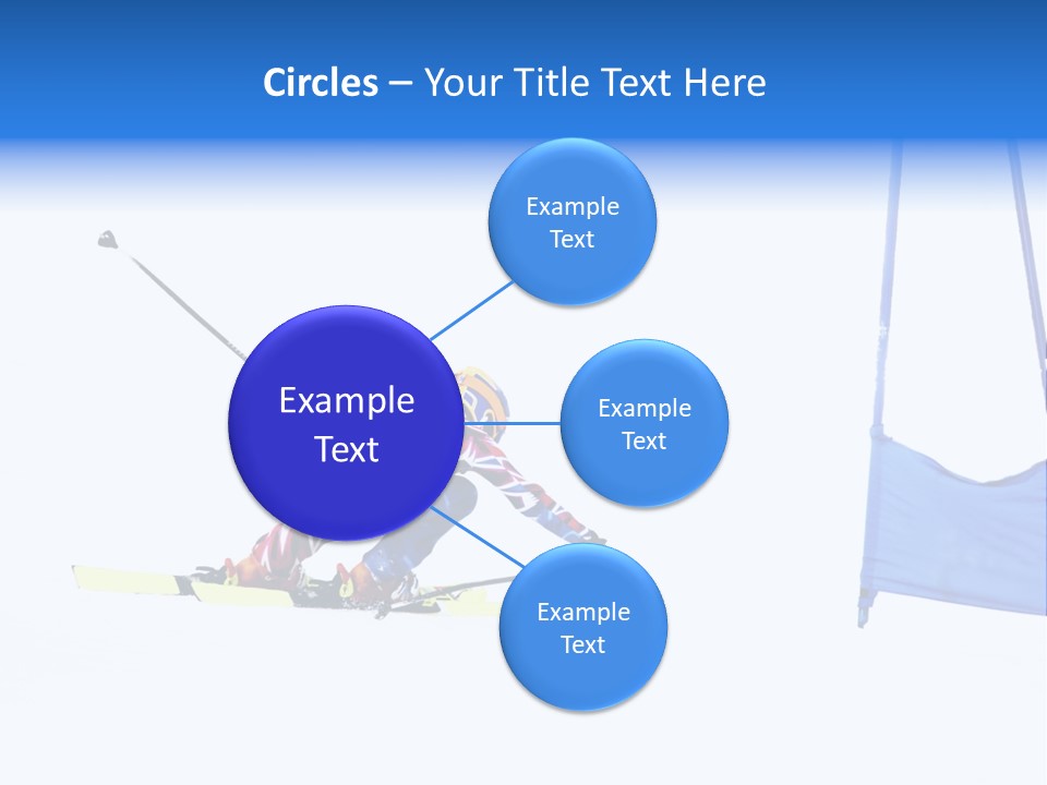 Slope Competitive Skier PowerPoint Template