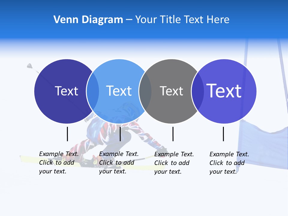 Slope Competitive Skier PowerPoint Template