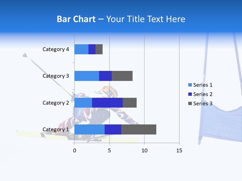 Slope Competitive Skier PowerPoint Template