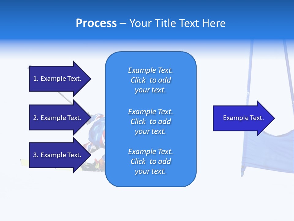 Slope Competitive Skier PowerPoint Template