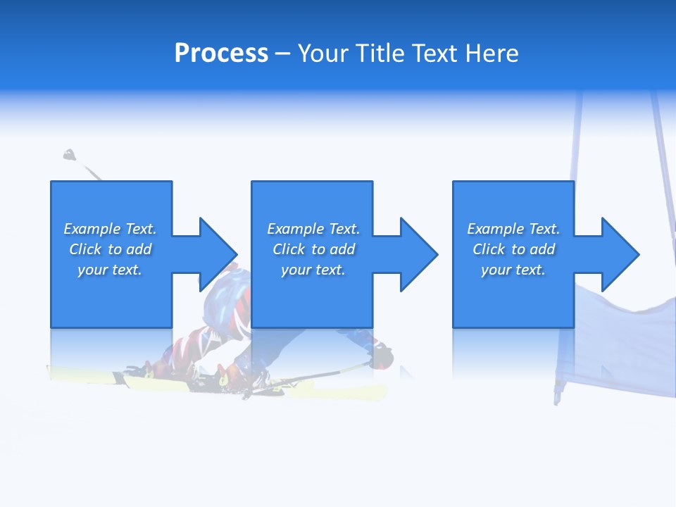 Slope Competitive Skier PowerPoint Template