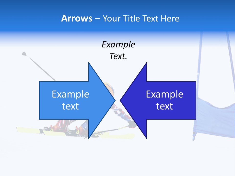 Slope Competitive Skier PowerPoint Template