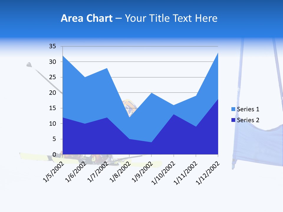 Slope Competitive Skier PowerPoint Template