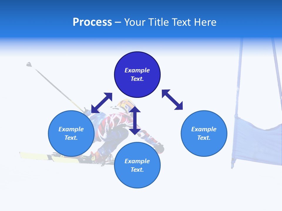 Slope Competitive Skier PowerPoint Template