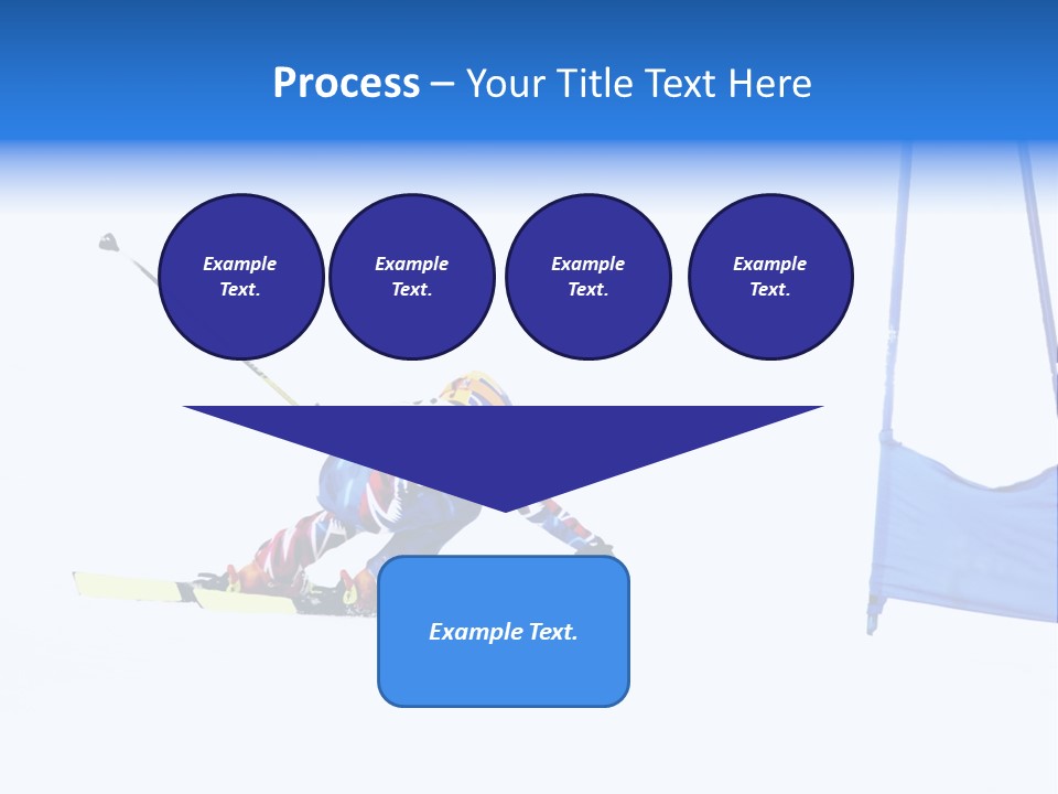 Slope Competitive Skier PowerPoint Template