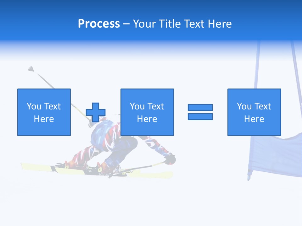 Slope Competitive Skier PowerPoint Template