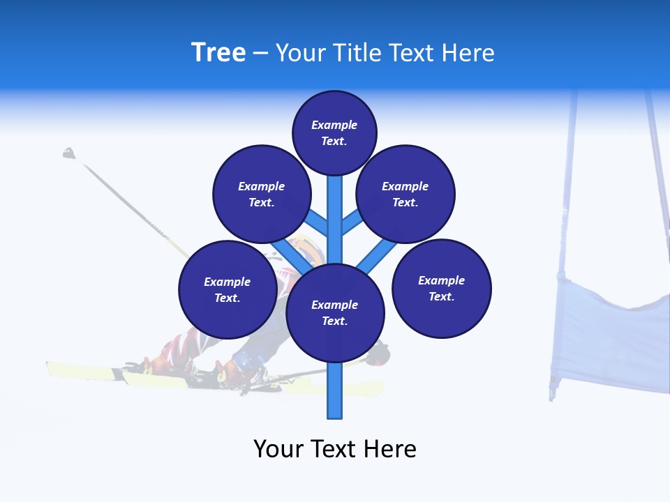 Slope Competitive Skier PowerPoint Template