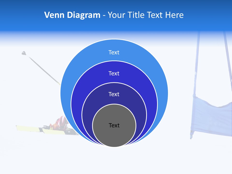 Slope Competitive Skier PowerPoint Template