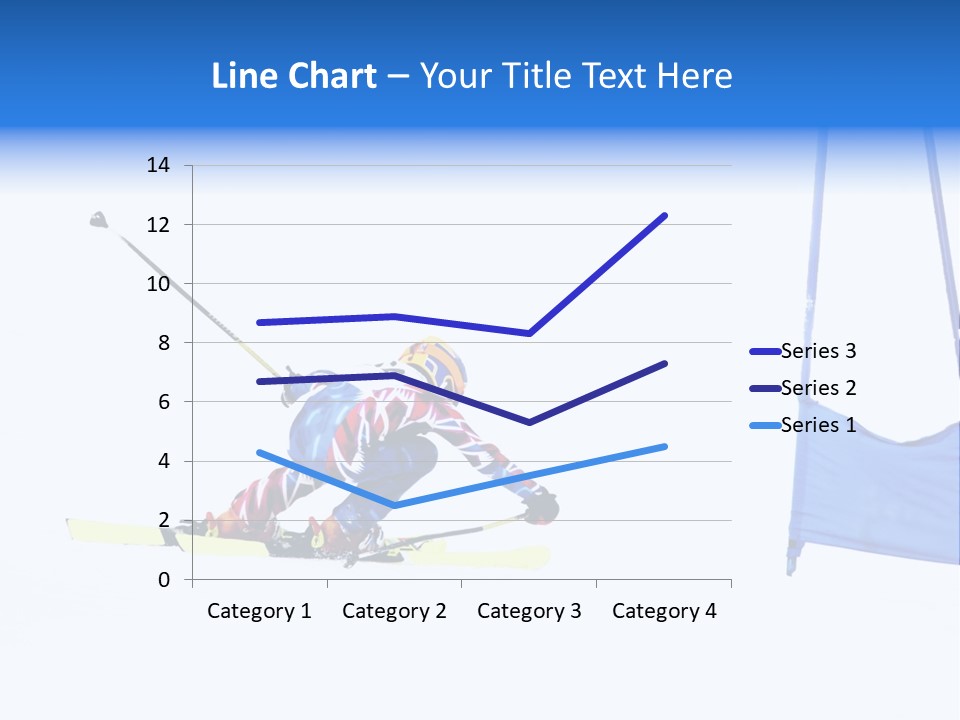 Slope Competitive Skier PowerPoint Template