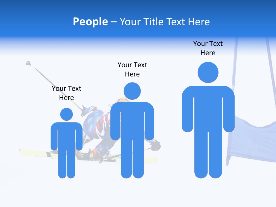 Slope Competitive Skier PowerPoint Template