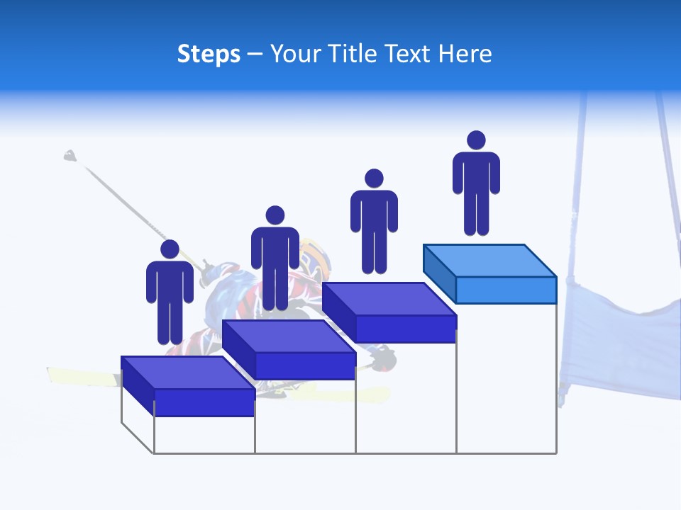 Slope Competitive Skier PowerPoint Template