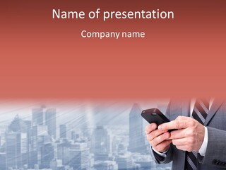 Conversation Phone Security PowerPoint Template