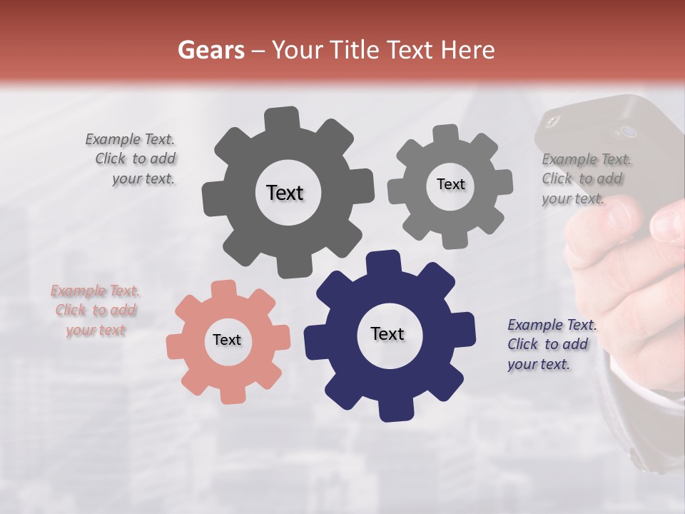 Conversation Phone Security PowerPoint Template