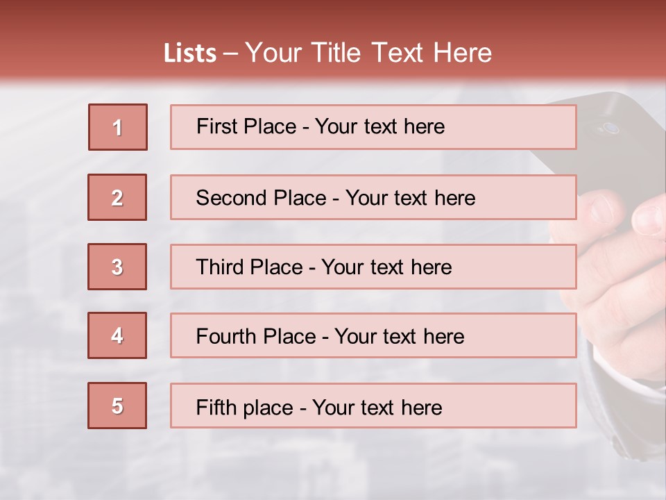 Conversation Phone Security PowerPoint Template