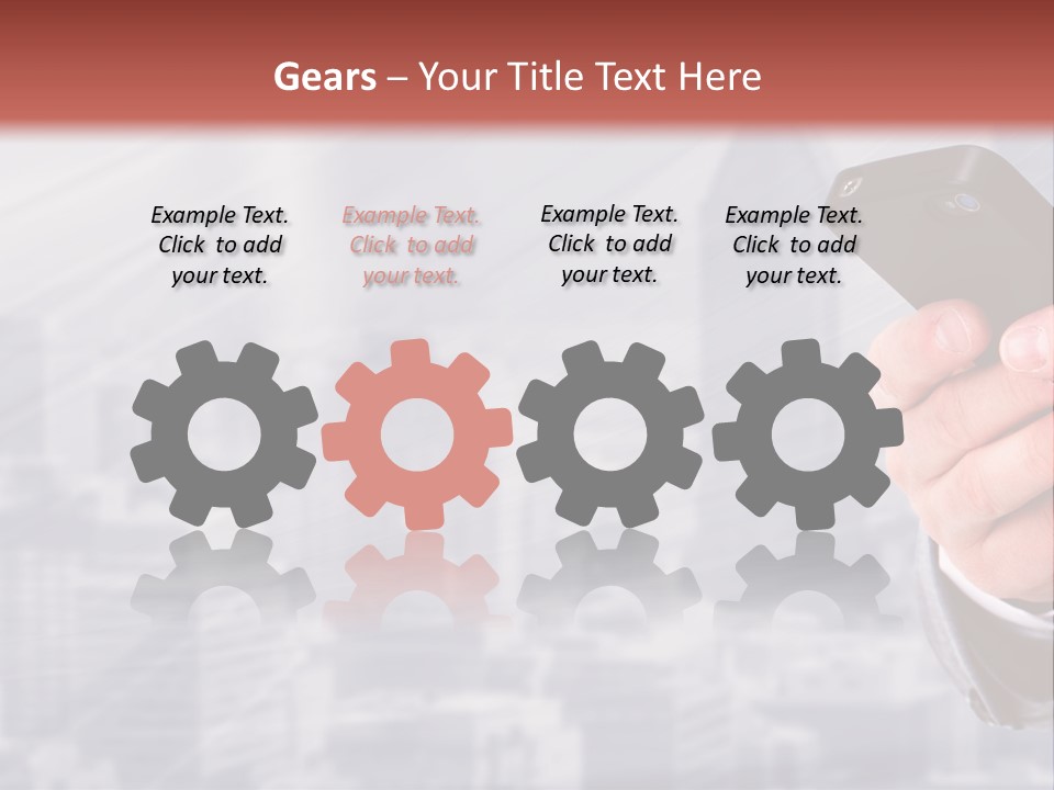 Conversation Phone Security PowerPoint Template