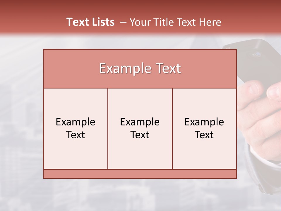 Conversation Phone Security PowerPoint Template
