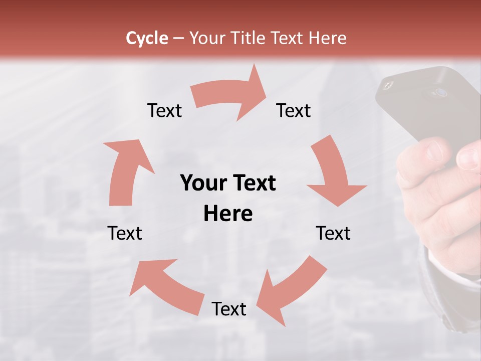 Conversation Phone Security PowerPoint Template