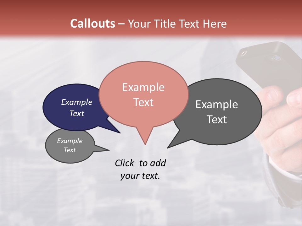 Conversation Phone Security PowerPoint Template