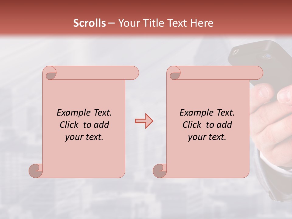 Conversation Phone Security PowerPoint Template