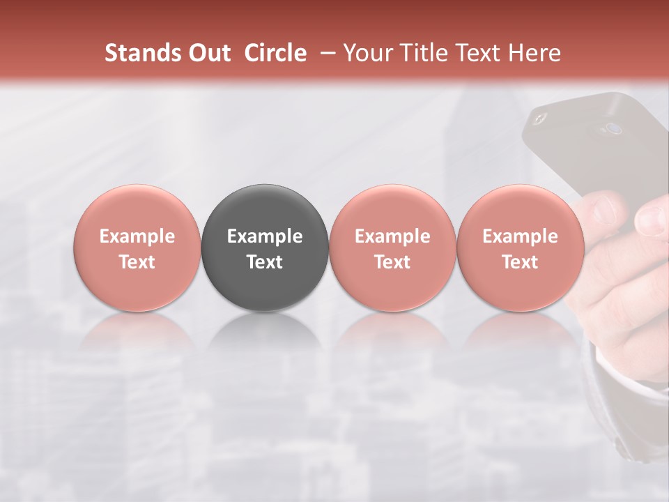 Conversation Phone Security PowerPoint Template