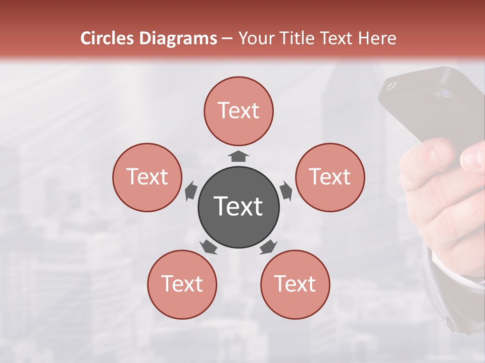 Conversation Phone Security PowerPoint Template