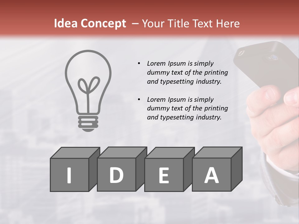 Conversation Phone Security PowerPoint Template