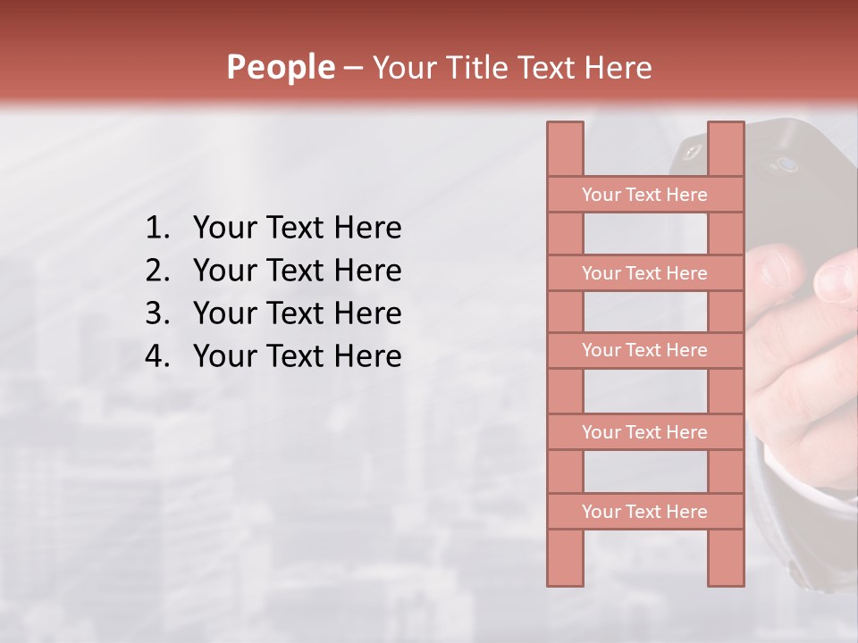 Conversation Phone Security PowerPoint Template